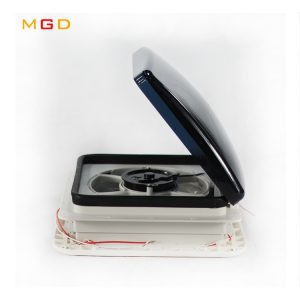 12V DC RV Accessories top cover roof hatch with ventilation fan LED lights