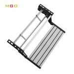 Aluminum Alloy RV Motorhome Travel Trailer Folding Step With Rubber Skid Strip-meygood