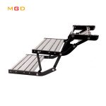 Aluminum Alloy RV Motorhome Travel Trailer Folding Step With Rubber Skid Strip-meygood