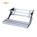 Aluminum Alloy RV Motorhome Travel Trailer Folding Step With Rubber Skid Strip-meygood