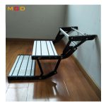 Aluminum Alloy RV Motorhome Travel Trailer Folding Step With Rubber Skid Strip-meygood