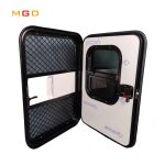 Hot sales travel camper RV customized size teardrop caravan door-meygood