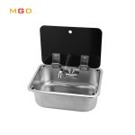 Custom Rv Kitchen Sink Rv Caravan Stainless Steel Basin Sink Rv Sink With Lid-meygood