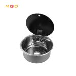 Rv Caravan Stainless Steel Basin Sink Rv Sink With Lid-meygood