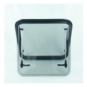 Wholesale Factory Acrylic Glass MG17RW RV Round Corner Window Black Aluminum Alloy Outer Frame Motorhome Side Window