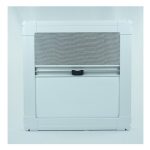 Wholesale Factory Acrylic Glass MG17RW RV Round Corner Window Black Aluminum Alloy Outer Frame Motorhome Side Window-meygood