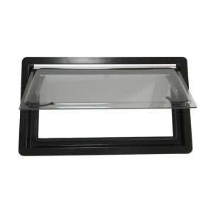 Wholesale Factory Acrylic Glass MG16RW RV Right Angle Window Black Aluminum Alloy Outer Frame Motorhome Side Window