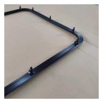 Wholesale Factory Acrylic Glass MG17RW RV Round Corner Window Black Aluminum Alloy Outer Frame Motorhome Side Window-meygood