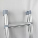 High Tensile Aluminum Alloy RV Folding Ladder Power Coated or Anodized Surface Motorhome Ladder Sliver Color RV Folding Ladder-meygood