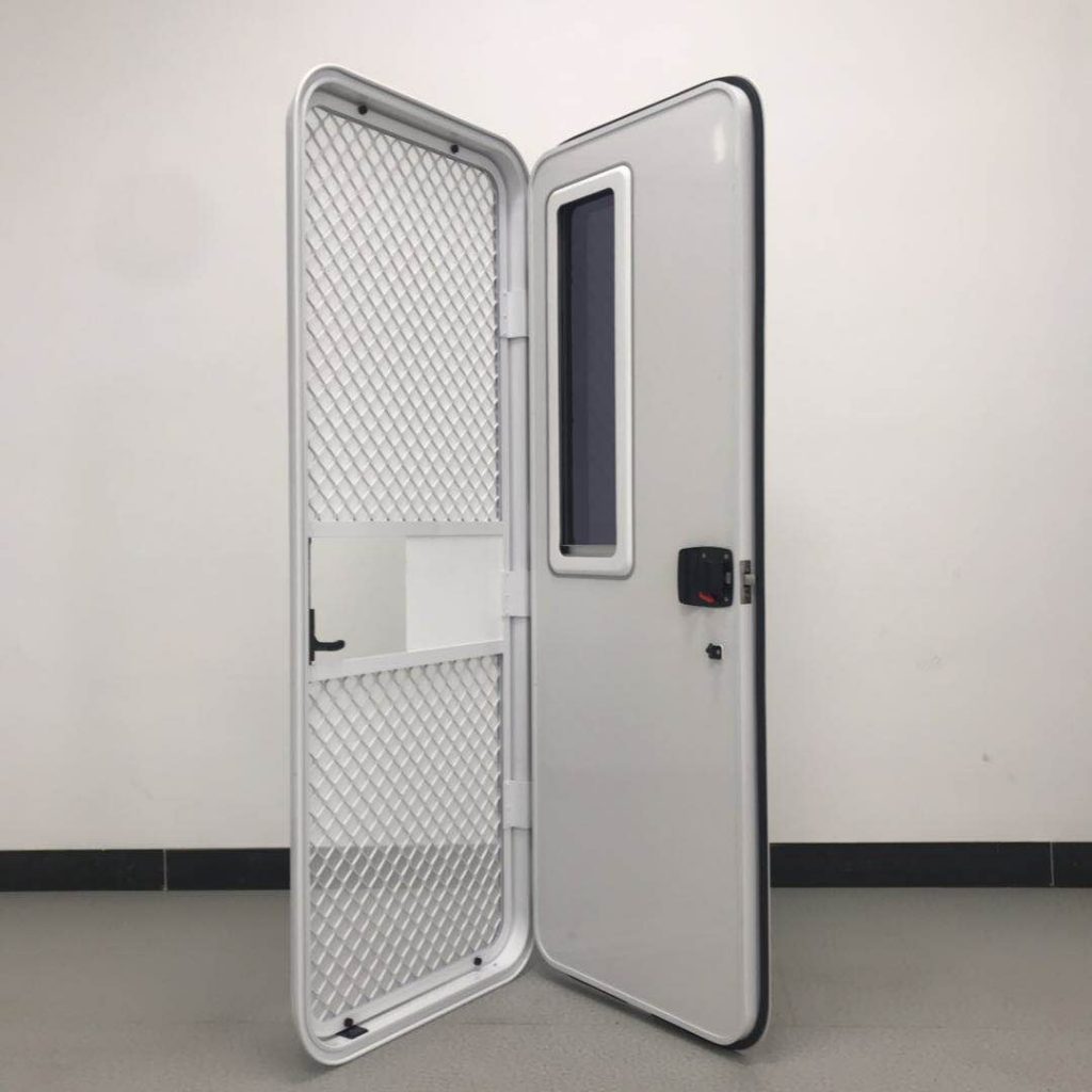High Quality MG19 RD RV Entry Door With Blind Aluminum Alloy Material Caravan door for Motorhome High Quality MG19 RD RV Entry Door With Blind Aluminum Alloy Material Caravan door for Motorhome