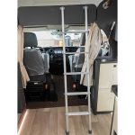 Hot Sale High Tensile Aluminum Alloy RV Ladder 2/4/5 Step Motorhome Ladder Sliver Color RV Ladder-meygood