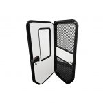 Aluminum Alloy Caravan Special Shaped Teardrop Trailer Door Double Glazed Acrylic RV Entry Door-meygood