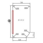 Aluminum Alloy Caravan Special Shaped Teardrop Trailer Door Double Glazed Acrylic RV Entry Door-meygood