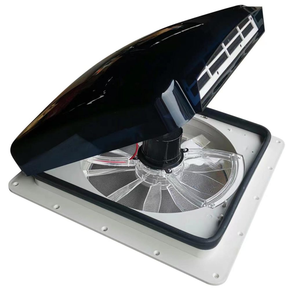 Ventilated Rear Wing RV Roof Hatch 20 Levels of Fan Speed Caravan Roof Fans Smart Rain Sensor Motorhome Roof Hatch