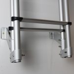 High Tensile Aluminum Alloy RV Back Folding Ladder Power Coated or Anodized Surface Motorhome Ladder-meygood