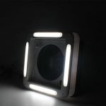 5 Levels of Fan Speed RV Roof Hatch With LED Light Motorhome Roof Fans White Inner Frame Caravan Roof Hatch-meygood