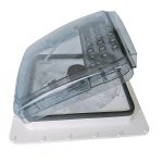 Ventilated Rear Wing RV Roof Hatch 20 Levels of Fan Speed Caravan Roof Fans Smart Rain Sensor Motorhome Roof Hatch-meygood
