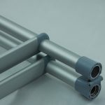 High Tensile Aluminum Alloy RV Folding Ladder Power Coated or Anodized Surface Motorhome Ladder Sliver Color RV Folding Ladder-meygood