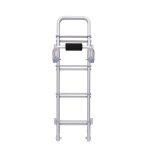 High Tensile Aluminum Alloy RV Back Folding Ladder Power Coated or Anodized Surface Motorhome Ladder-meygood