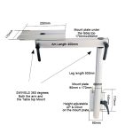 Factory Sale Black and Silver RV Table Leg High-Strength Aluminum Stainless Steel Table Leg-meygood