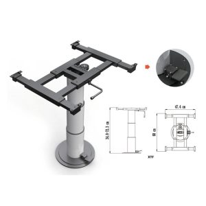 OEM Popular 360° Rotating Style RV Table Leg Telescopic Camper Table Leg Galvanized Pipe Motorhome Table Leg