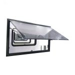 Wholesale Factory Acrylic Glass 23RW RV Right Angle Window Black Aluminum Alloy Outer Frame Motorhome Side Window-meygood