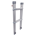 High Tensile Aluminum Alloy RV Folding Ladder Power Coated or Anodized Surface Motorhome Ladder Sliver Color RV Folding Ladder-meygood