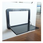 OEM Aluminum Alloy 09 RV Picnic Table 90° Opening Angle Caravan Picnic Table Black or White Motorhome Picnic Table-meygood