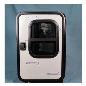 Wholesale Aluminum Alloy RV Teardroop Trailer Door Single Layer Acrylic Slinding Window Caravan Door