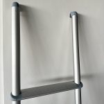 Hot Sale High Tensile Aluminum Alloy RV Ladder 2/4/5 Step Motorhome Ladder Sliver Color RV Ladder-meygood