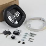 High Quality Materials SY832-1 RV Hatch Door Lock Black Color Motorhome Hatch Door Lock-meygood